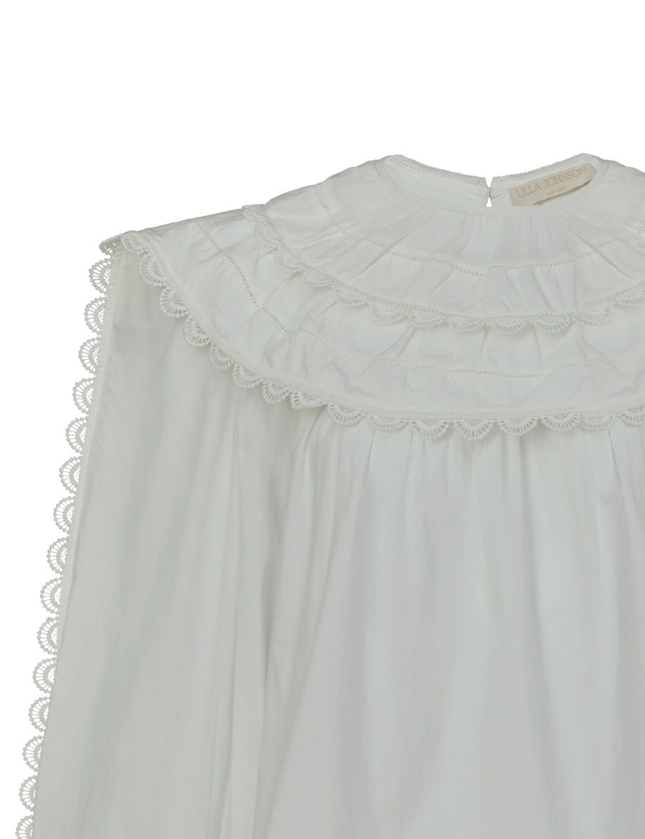 blusa layla cotone cowrie - ulla johnson - camicia manica lunga