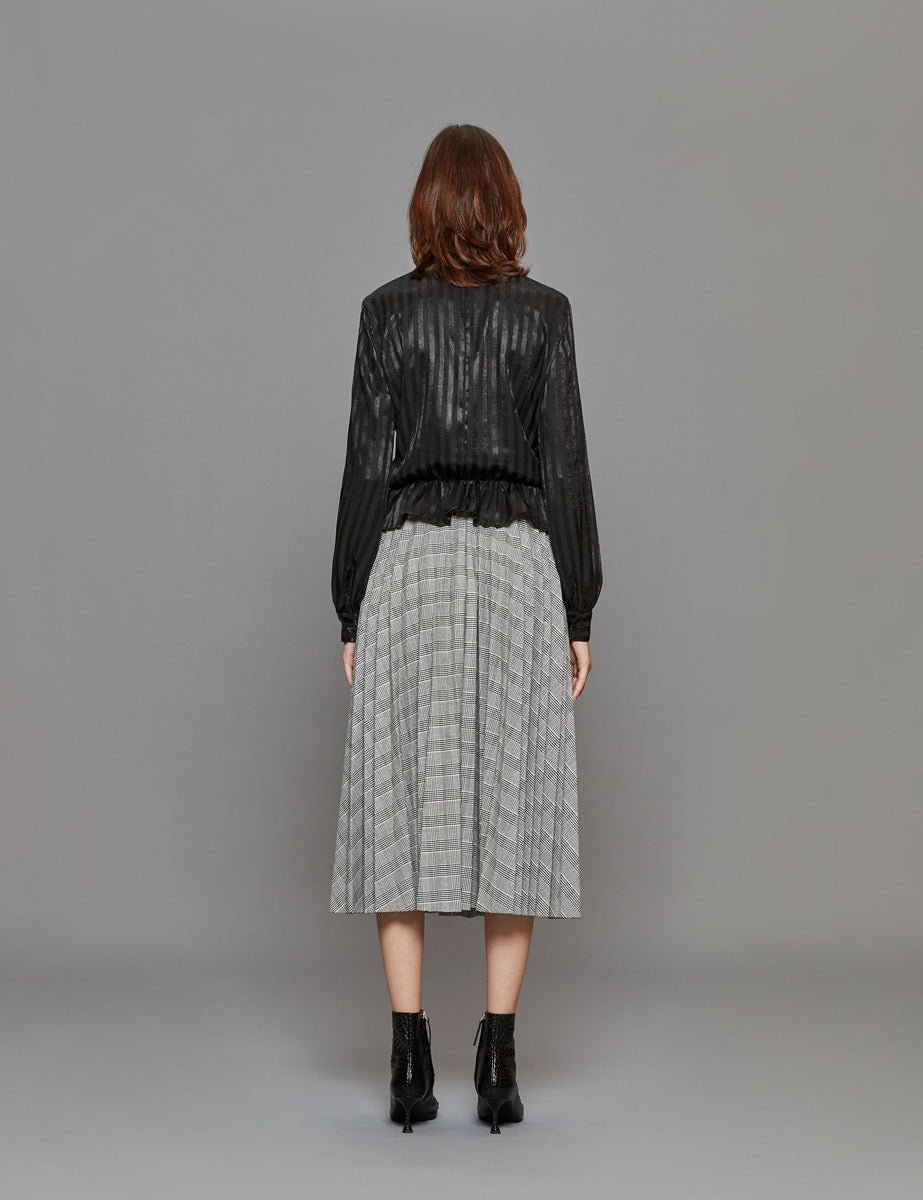 blusa ricamo nero - stella jean - camicia manica lunga