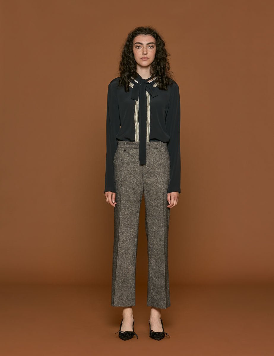 blusa scollatura back nero - n21 alessandro dell'acqua - camicia manica lunga