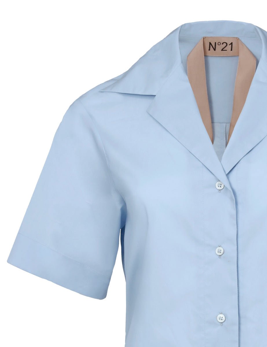 body cotone taschine azzurro - n21 alessandro dell'acqua - body