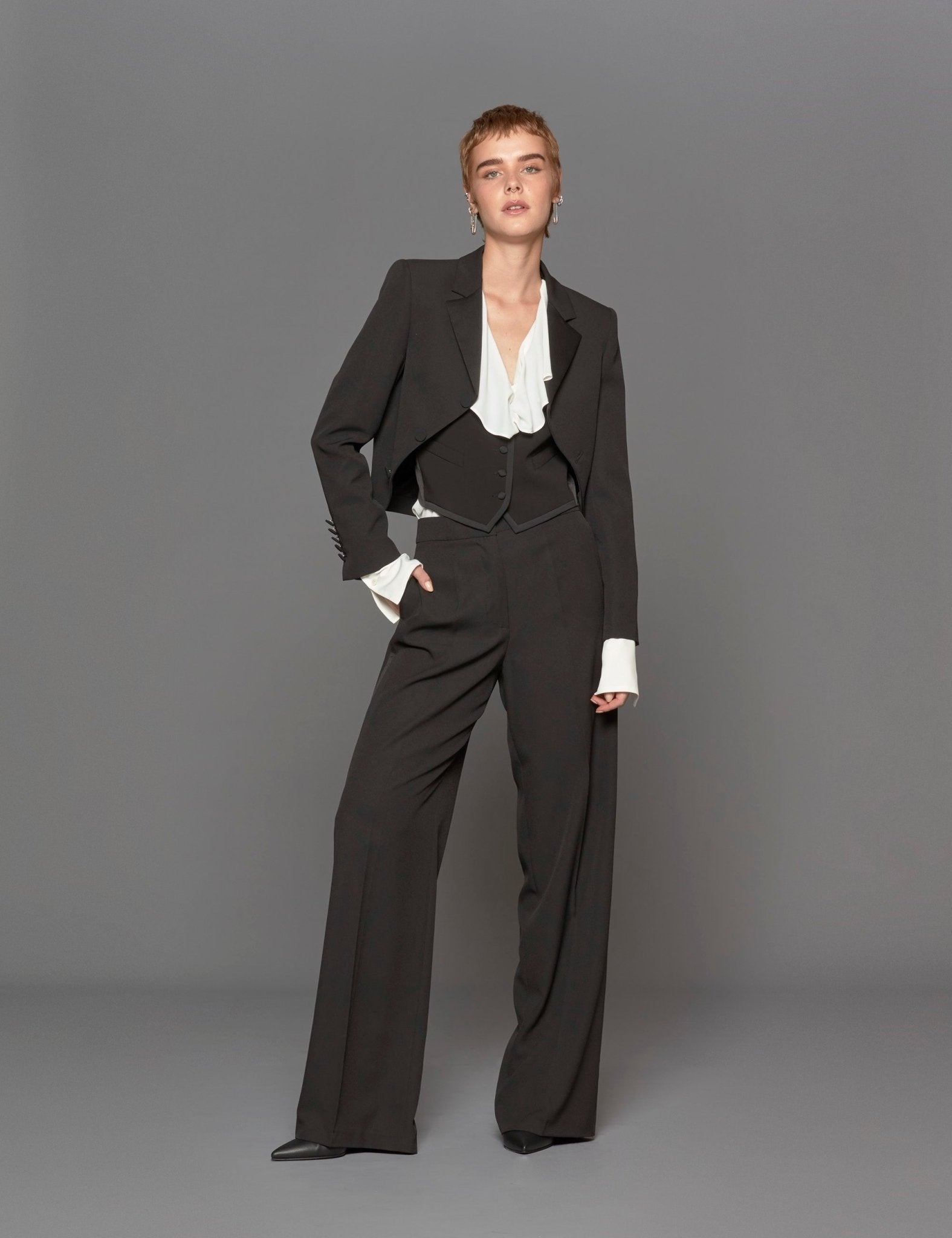 bolero opaco nero - blufrida - blazer