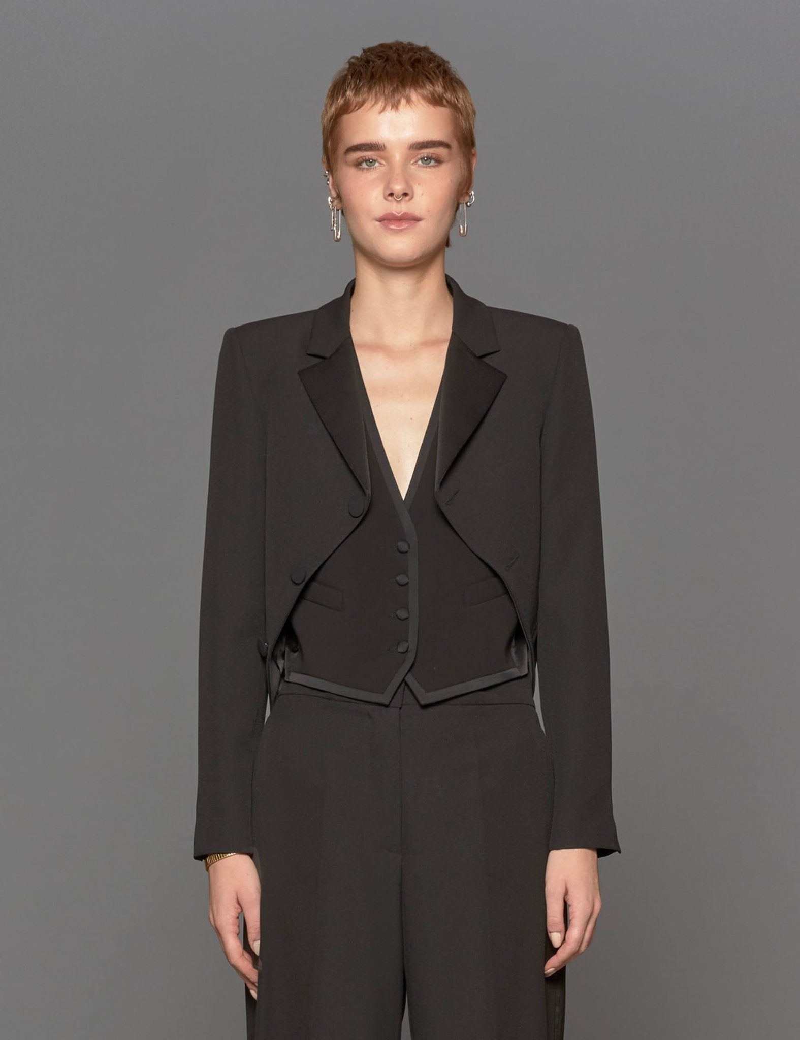 bolero opaco nero - blufrida - blazer