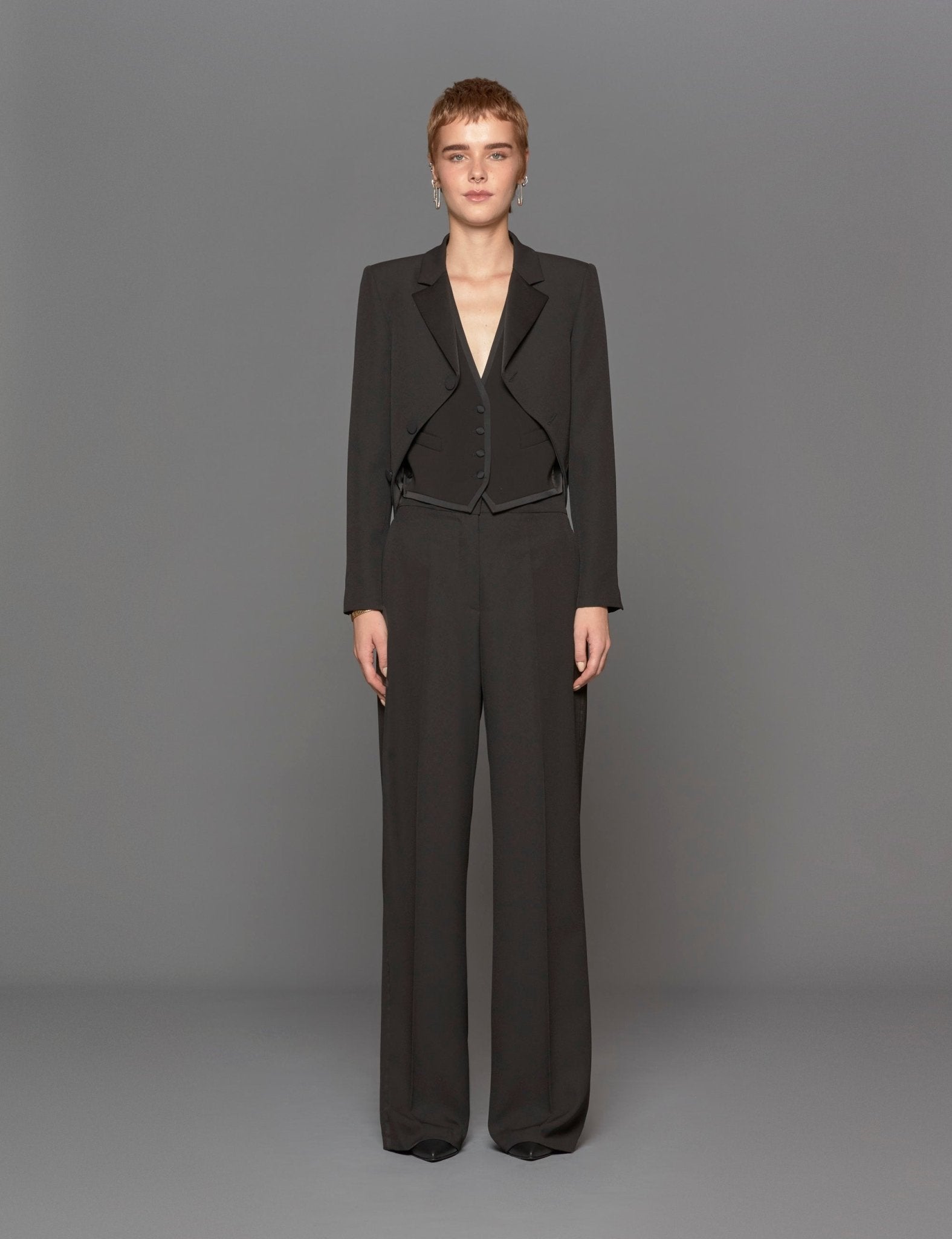 bolero opaco nero - blufrida - blazer