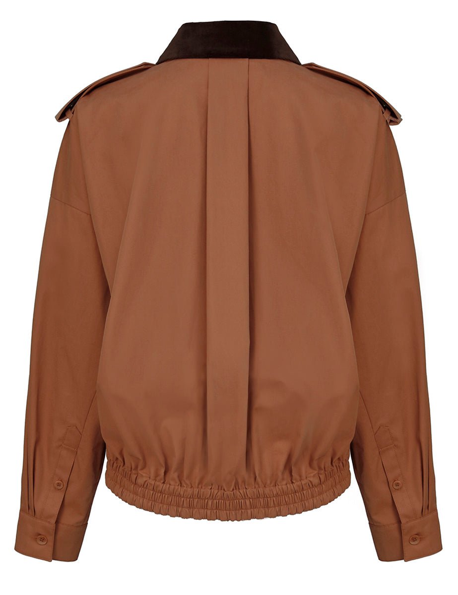 bomber bio twill salmone - tibi - bomber
