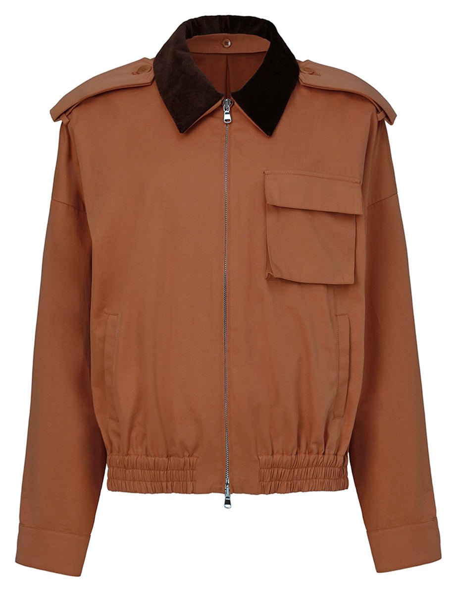 bomber bio twill salmone - tibi - bomber