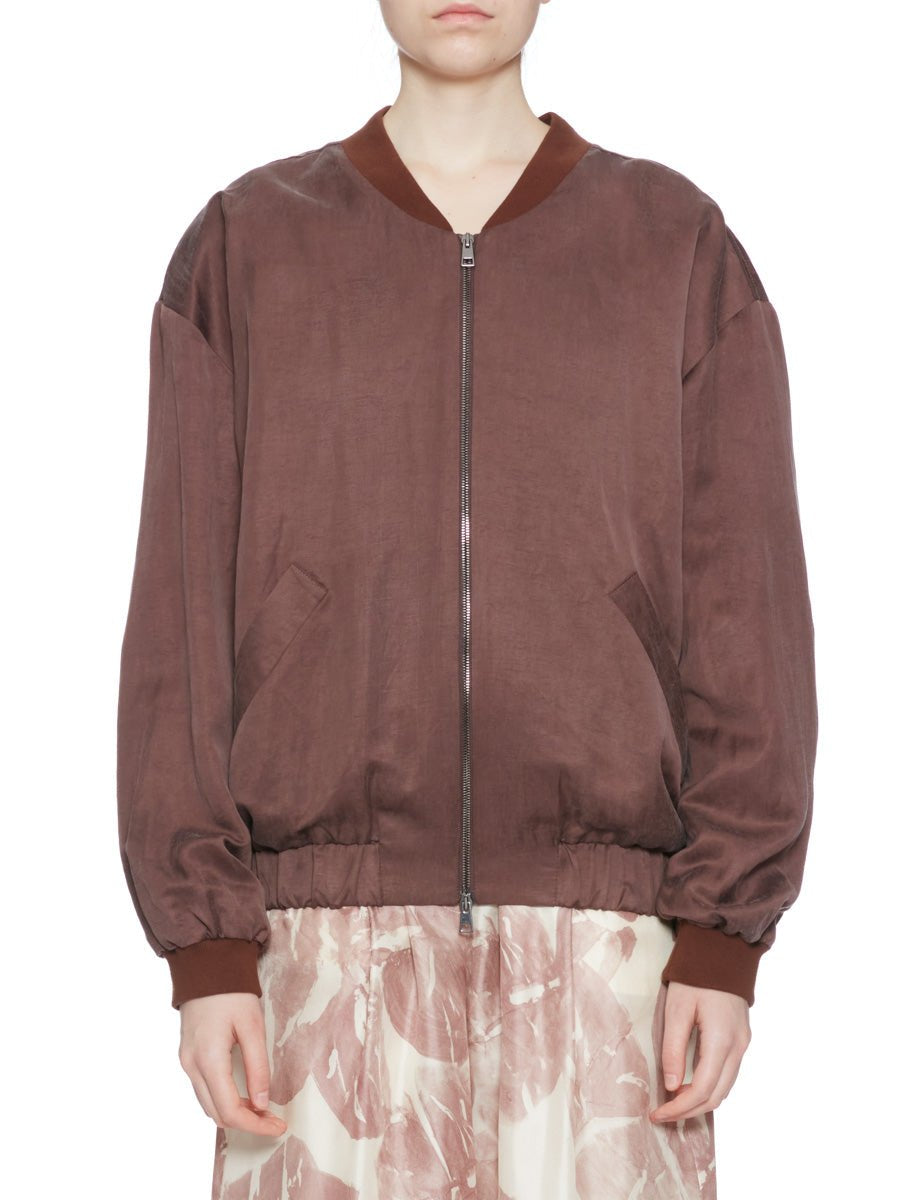 bomber lino cupro mosto - alysi - bomber