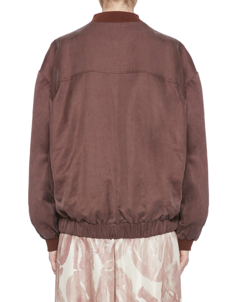 bomber lino cupro mosto - alysi - bomber