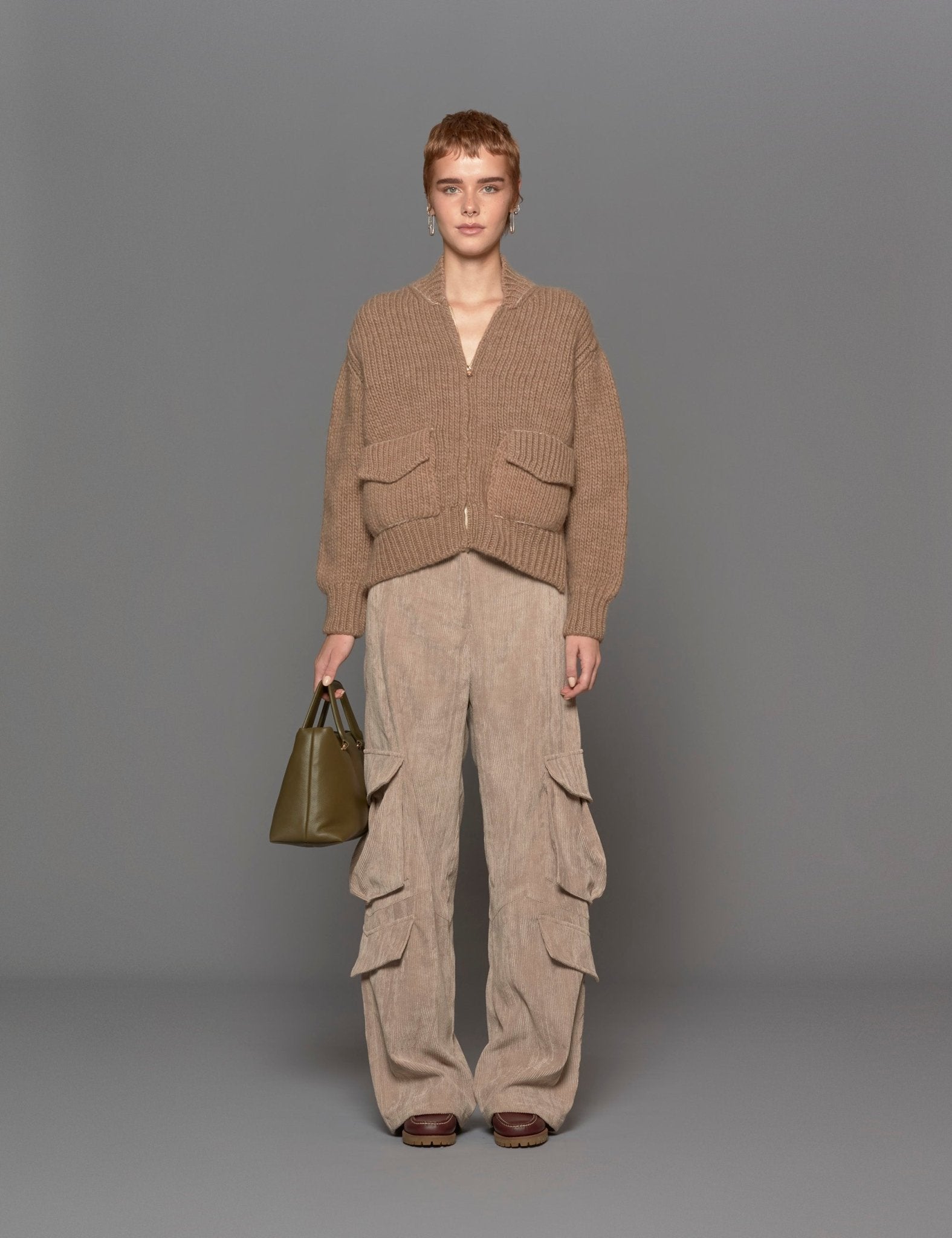 bomber maglia avana - jei - o - bomber