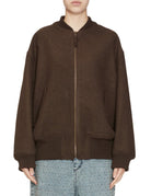 bomber misto lana cioccolato - blufrida - bomber