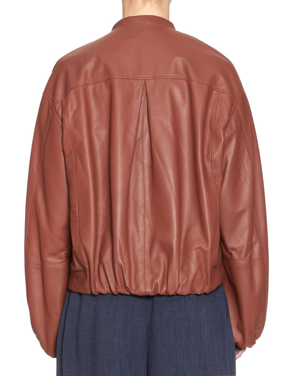 bomber nappa pelle mousse - forte forte - bomber