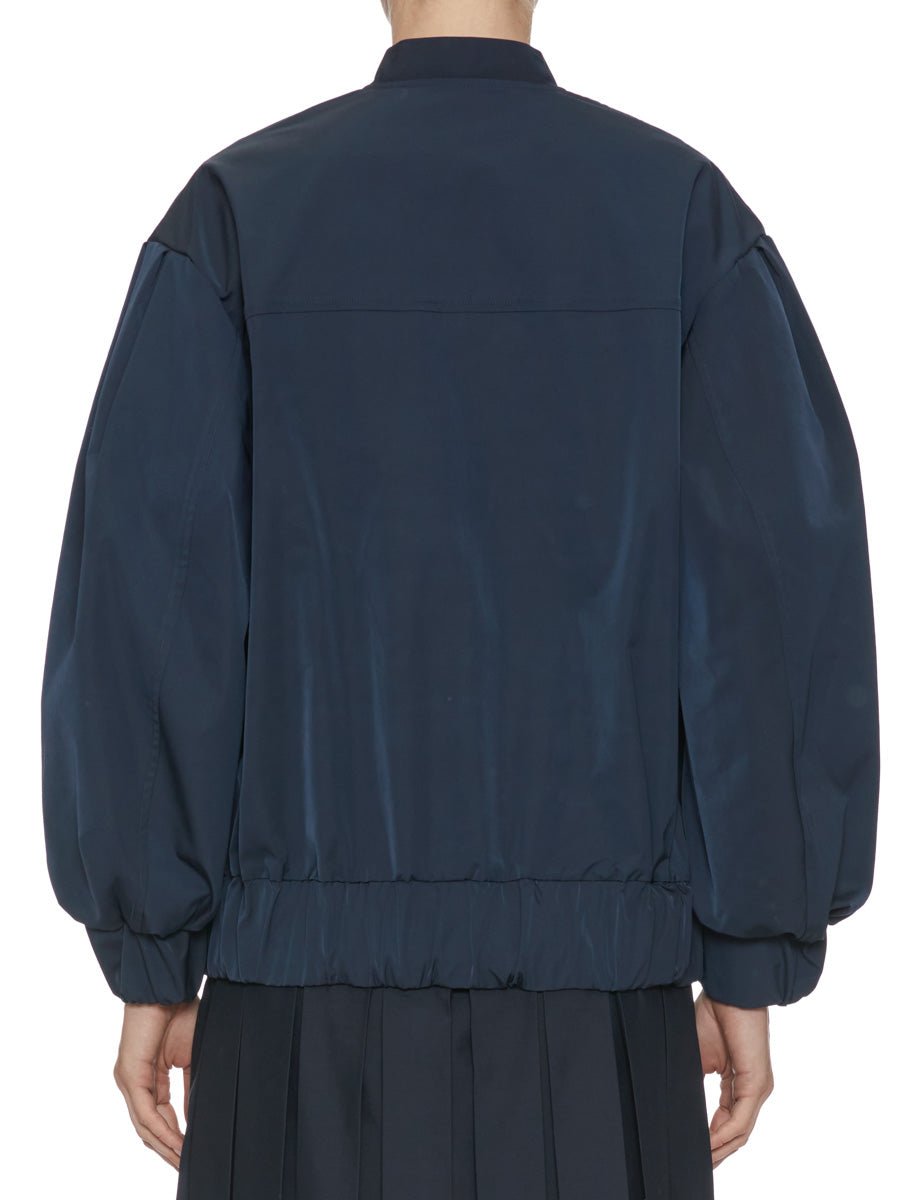 bomber over tessuto tecnico blu - blufrida - bomber