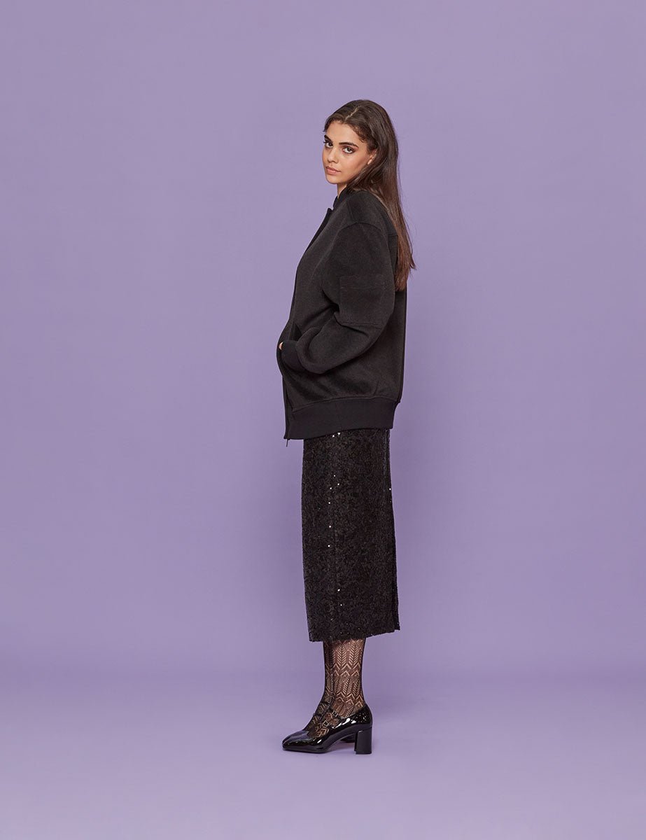 bomber panno antracite - blufrida - bomber