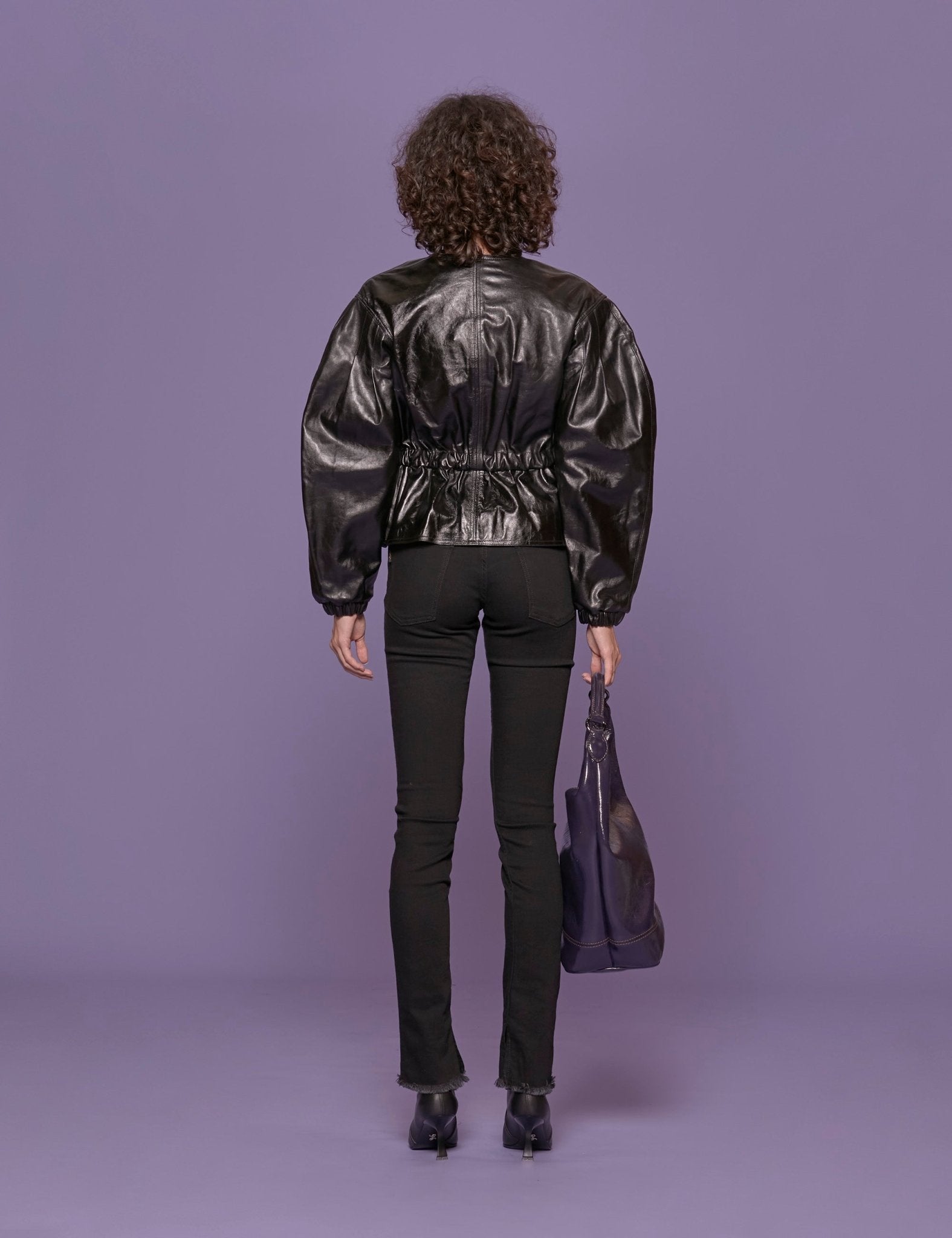 bomber pelle nero - ulla johnson - bomber