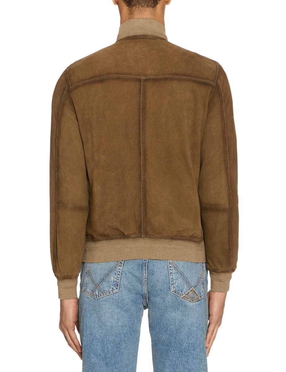 bomber quentin camoscio stone - the jack - giacca