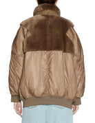 bomber straight shearling mastice - blancha - bomber