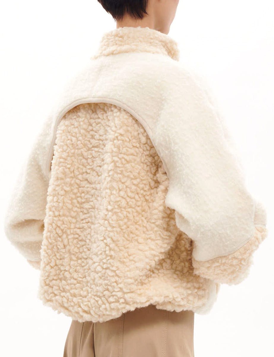 bomber teddy lana crema - baccon - bomber