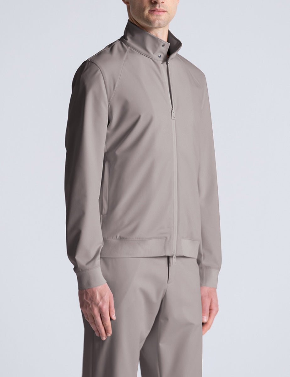 bomber tessuto tecnico nylon stretch beige - duno - giacca