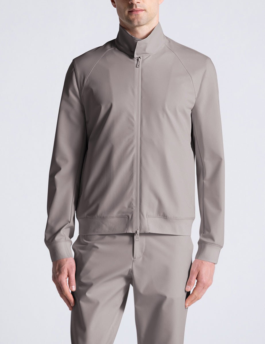 bomber tessuto tecnico nylon stretch beige - duno - giacca