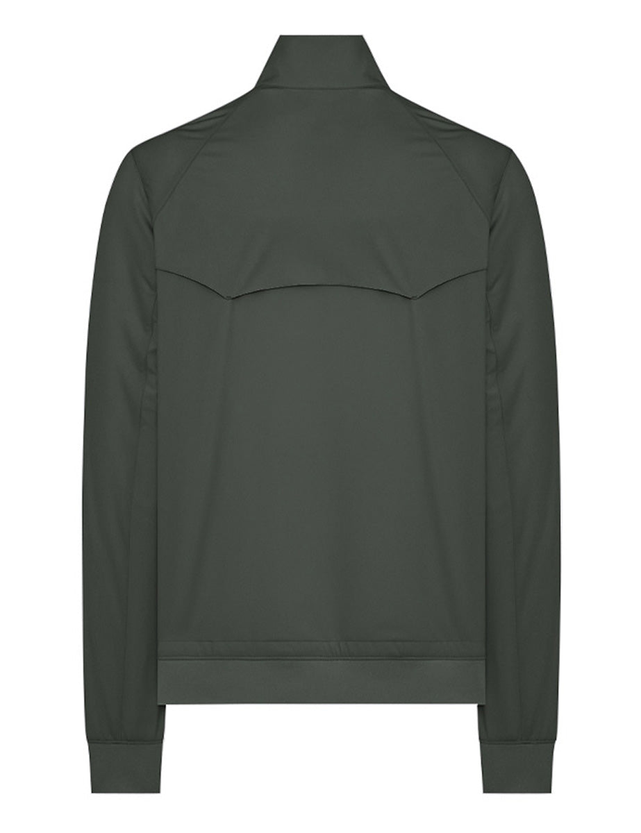 bomber tessuto tecnico nylon stretch verde oliva - duno - giacca