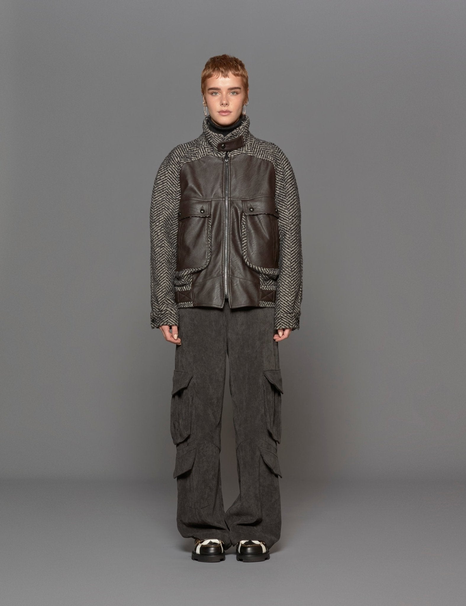 bomber tilda ecopelle spinato - jejia - bomber