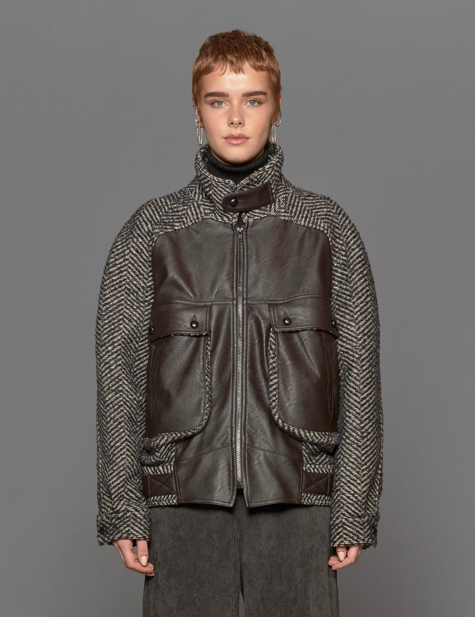 bomber tilda ecopelle spinato - jejia - bomber