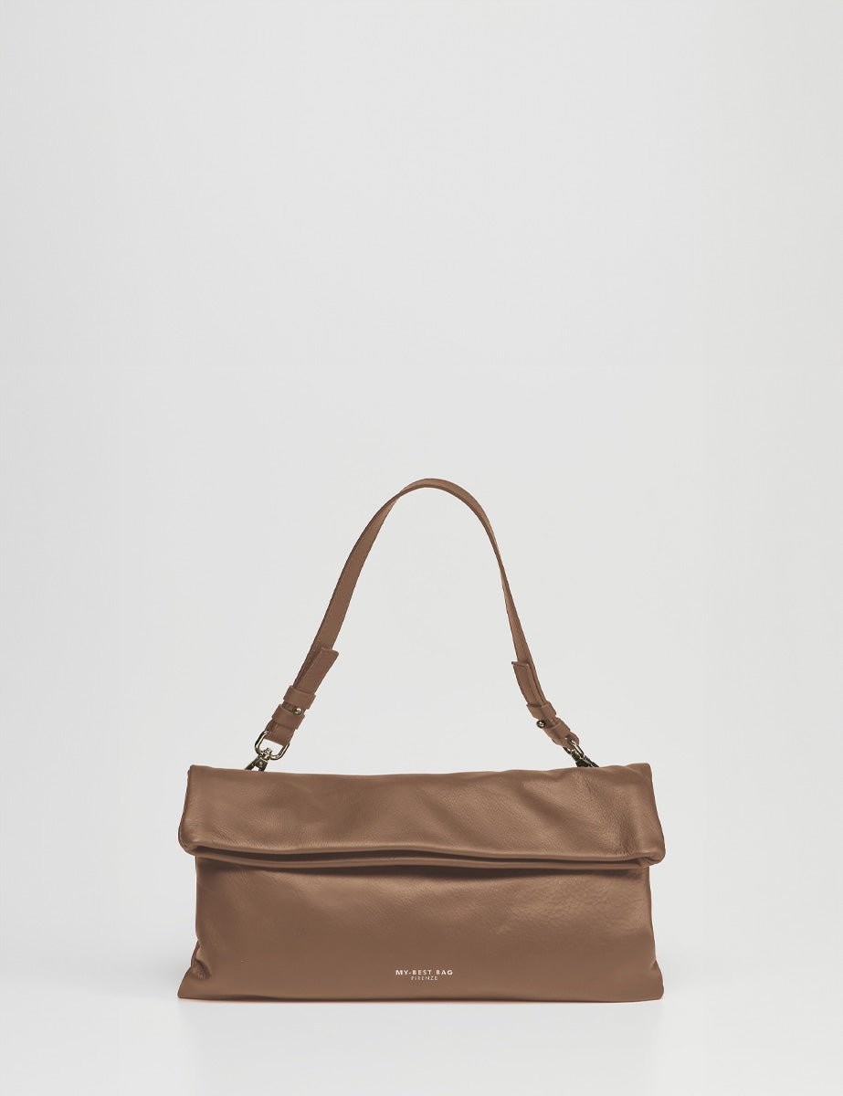 borsa andy taupe - my best bag - clutch