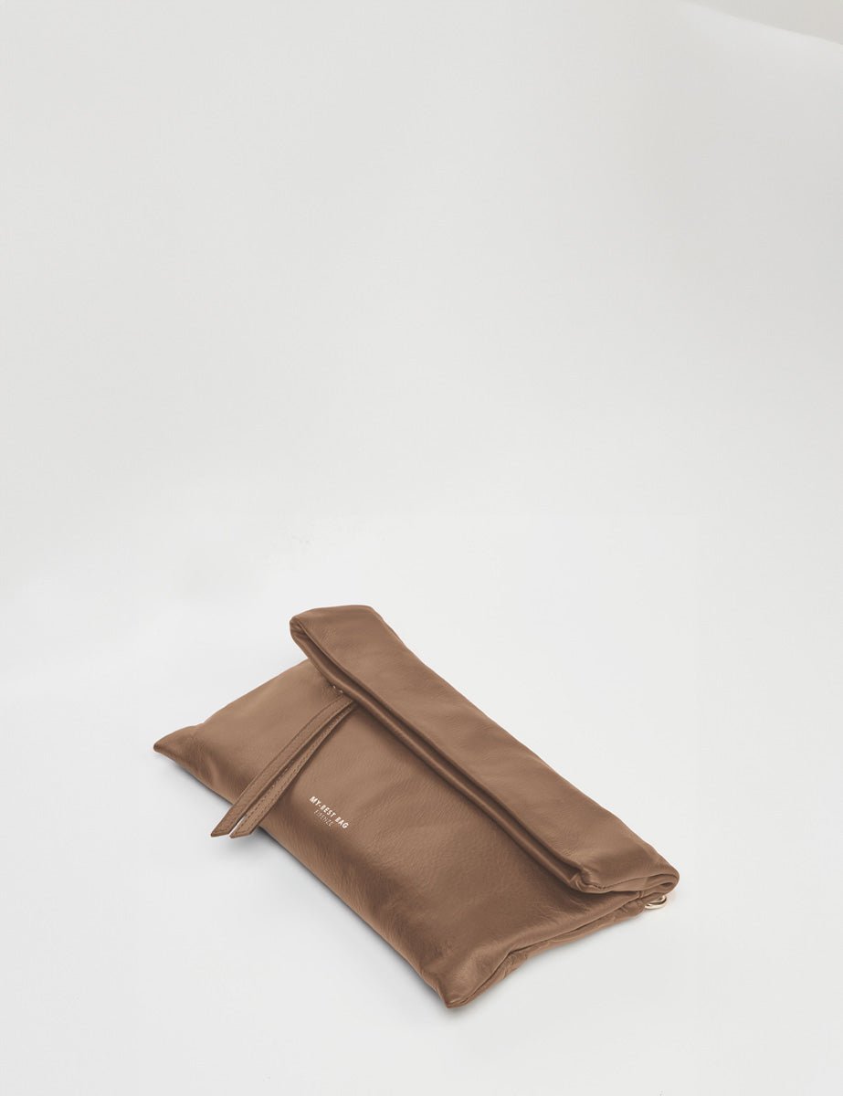 borsa andy taupe - my best bag - clutch