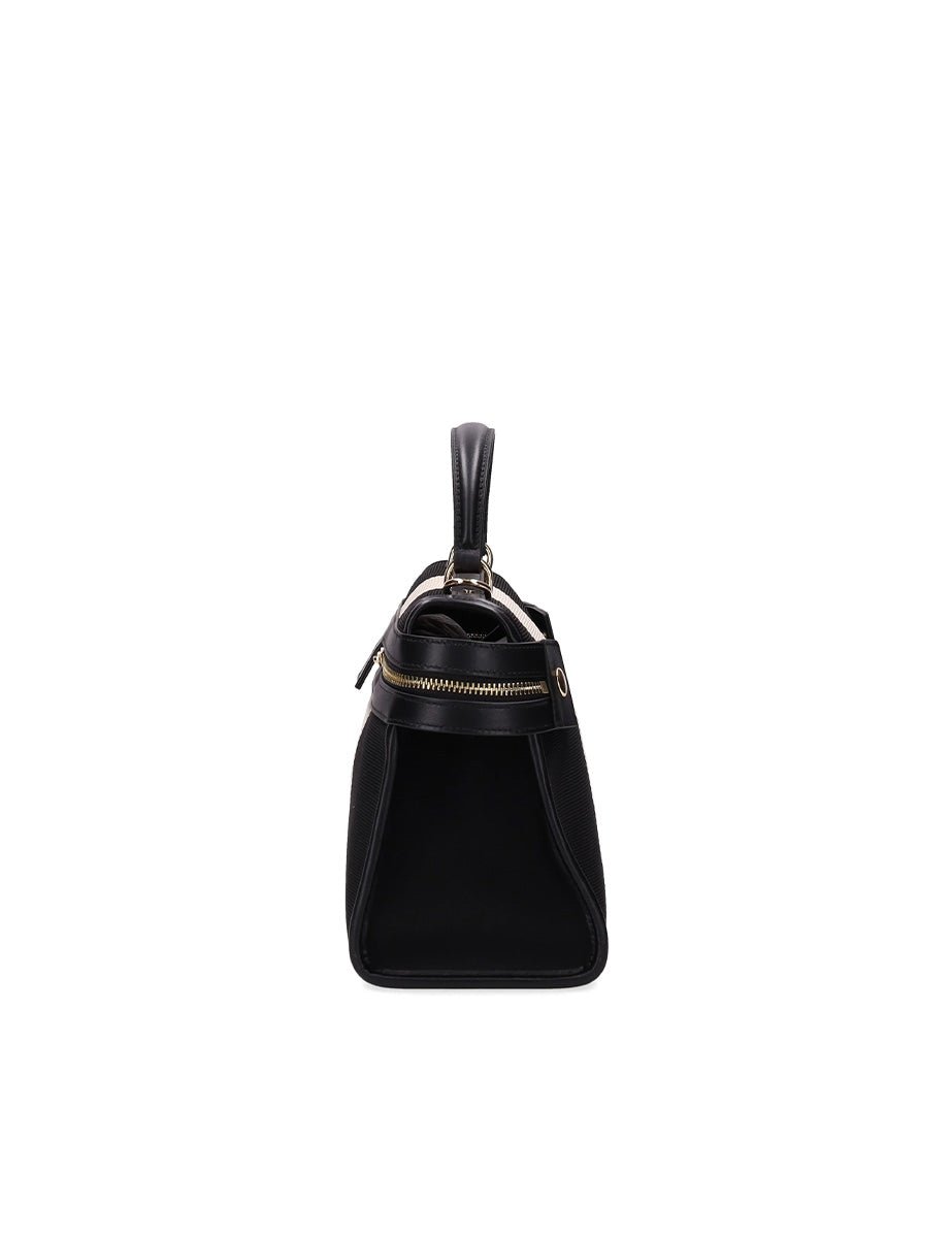 borsa bauletto zip fantasia black - my best bag - shopper