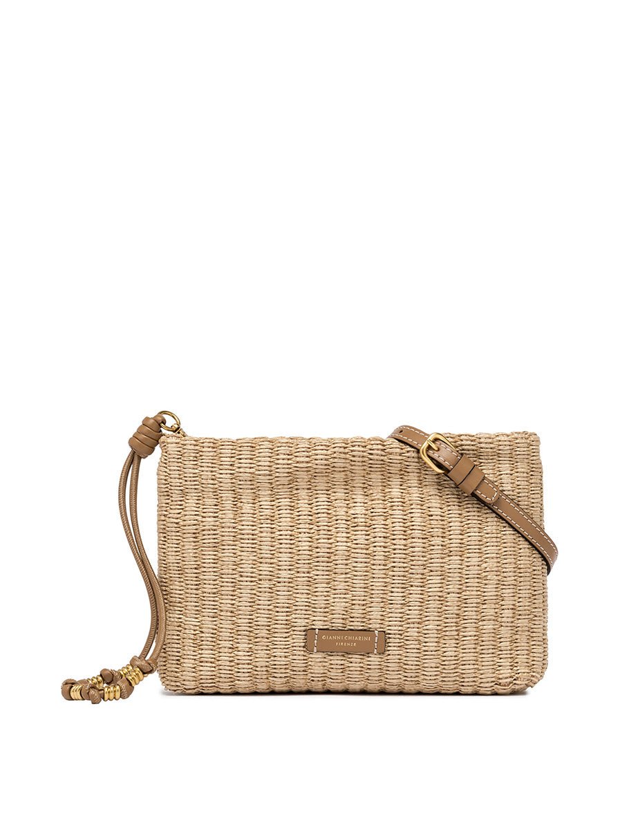 borsa brenda naturale cuoio - gianni chiarini - clutch
