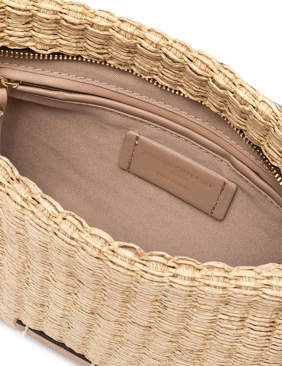 borsa brenda naturale cuoio - gianni chiarini - clutch