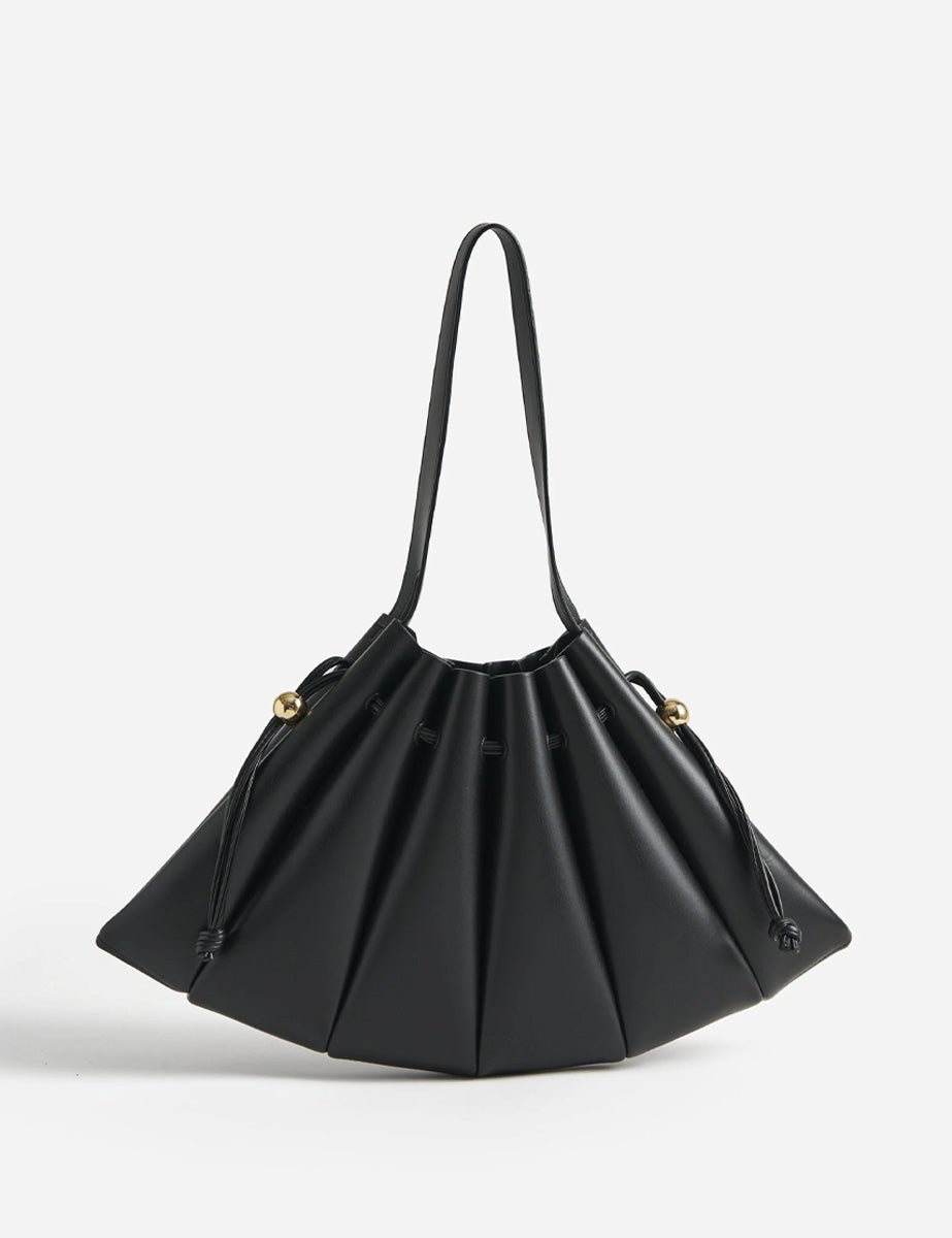 borsa calipso leather black - the moire - shopper