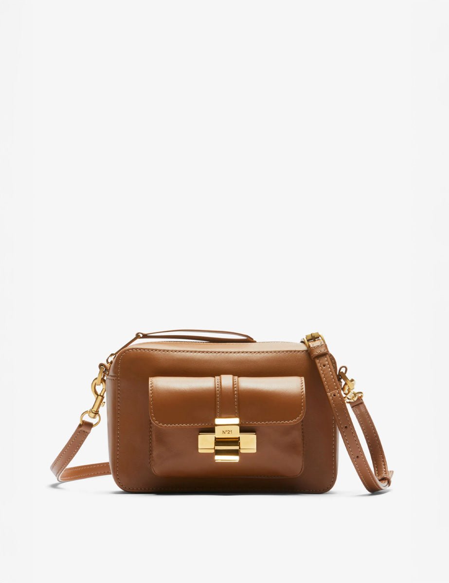 borsa camera nappa brown - n21 alessandro dell'acqua - clutch