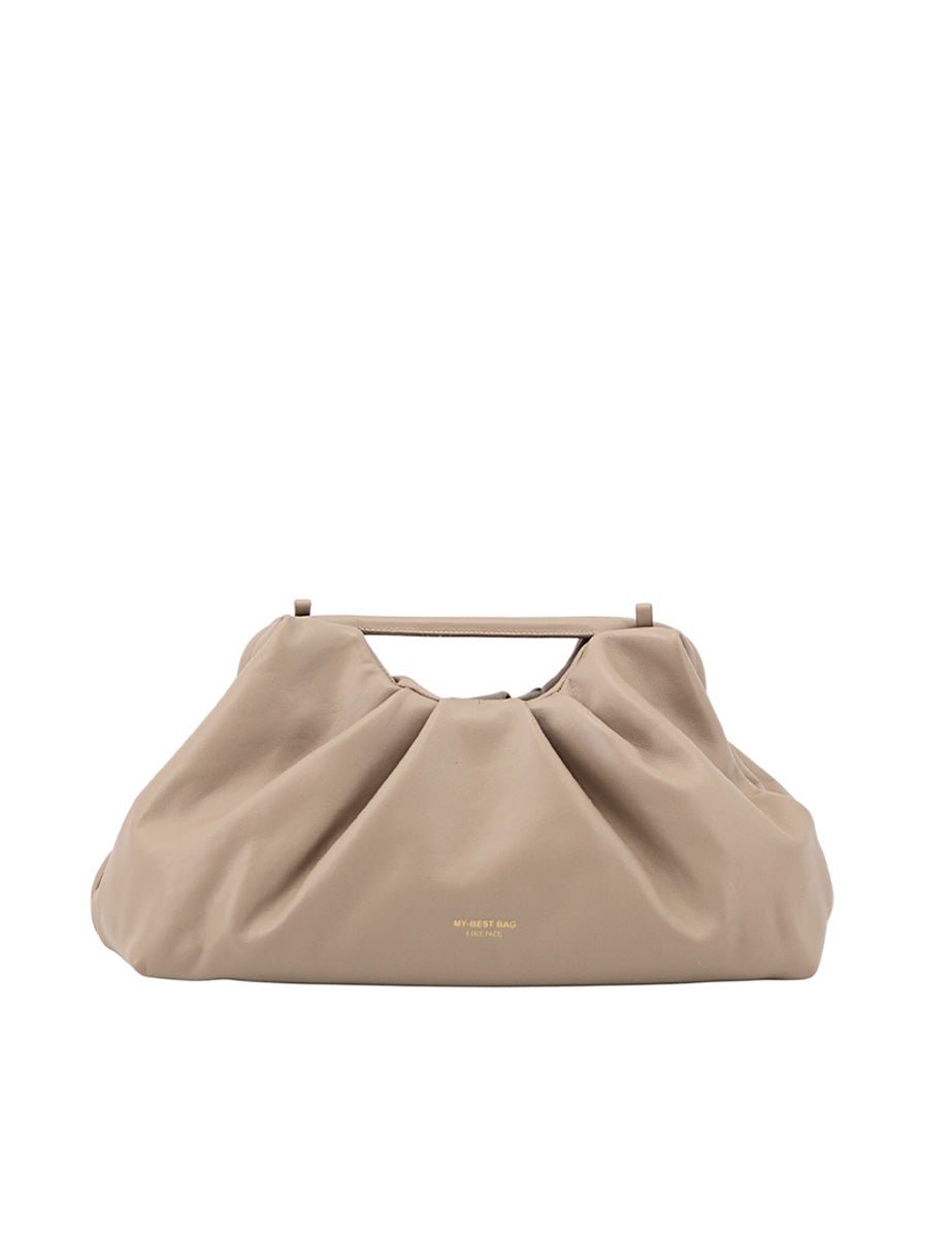 borsa clutch leather granite - my best bag - clutch