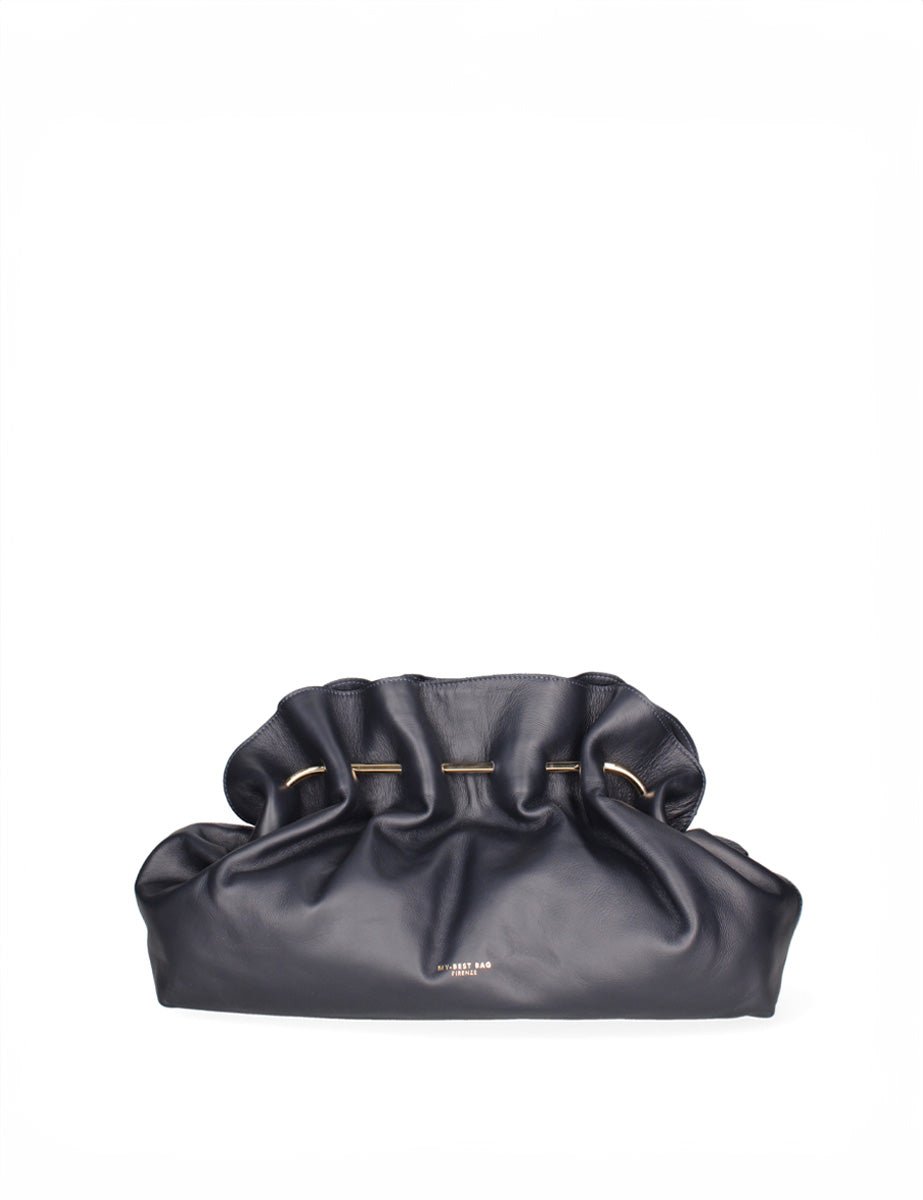 borsa clutch motivo arriccio navy - my best bag - clutch