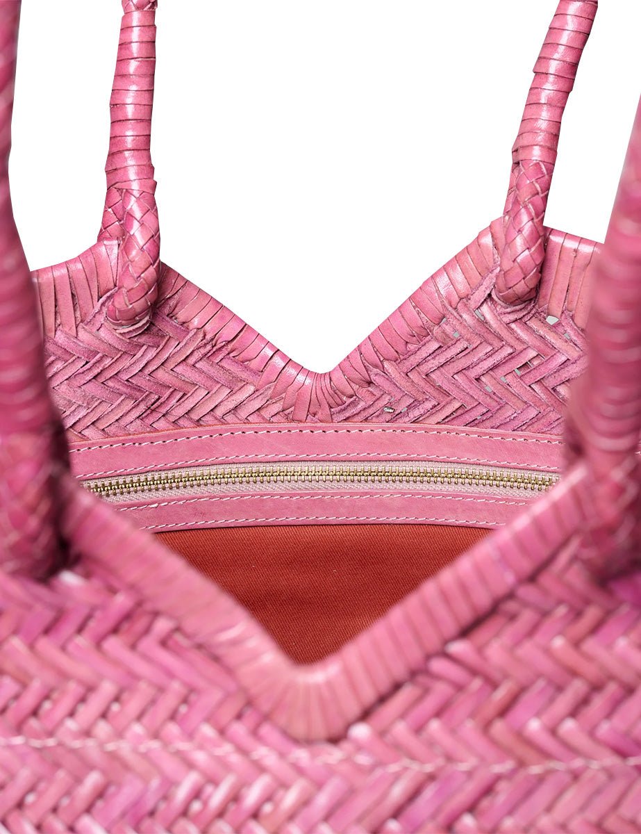 borsa crudelia tinta unita pink - vipera - shopper