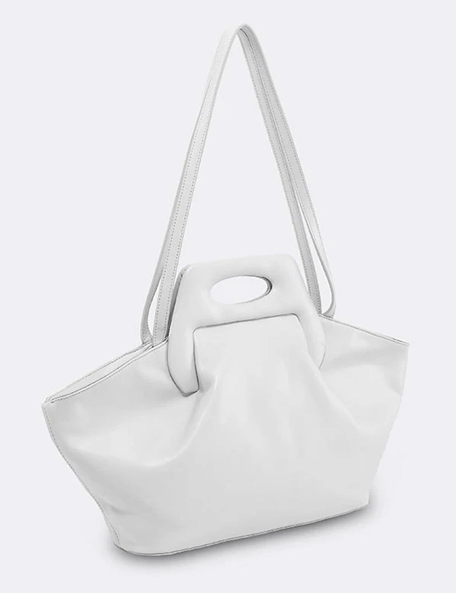 borsa dhea vegan almond - the moire - clutch