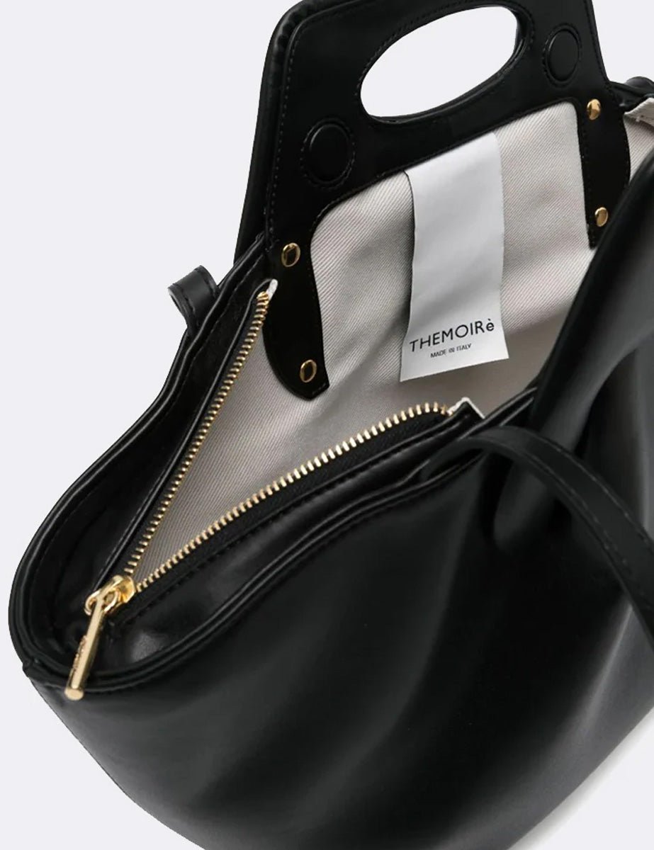 borsa dhea vegan black - the moire - clutch