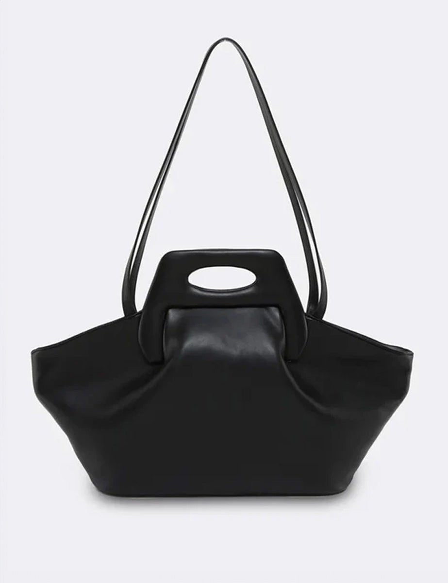 borsa dhea vegan black - the moire - clutch