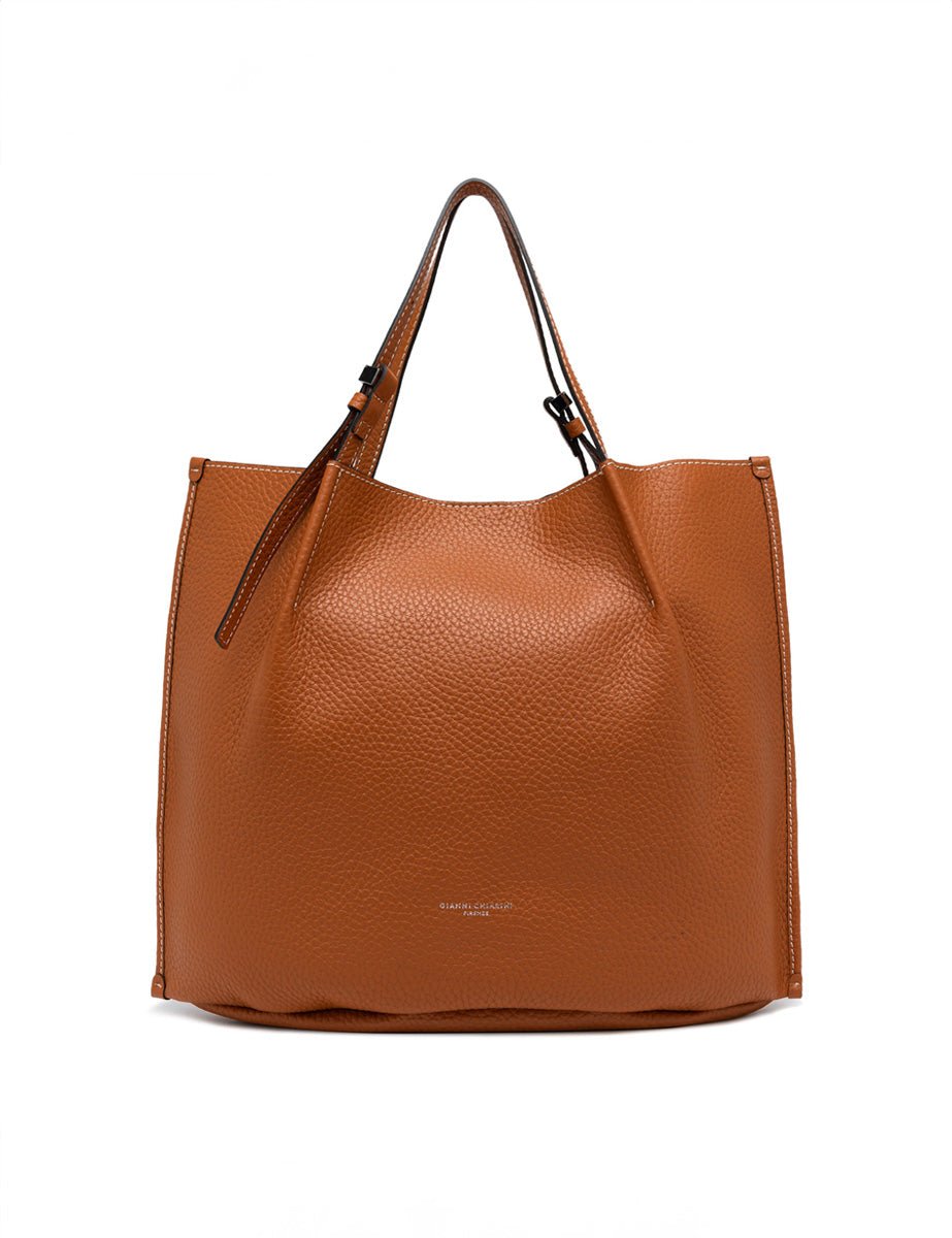 borsa dory large caramello sabbia - gianni chiarini - shopper