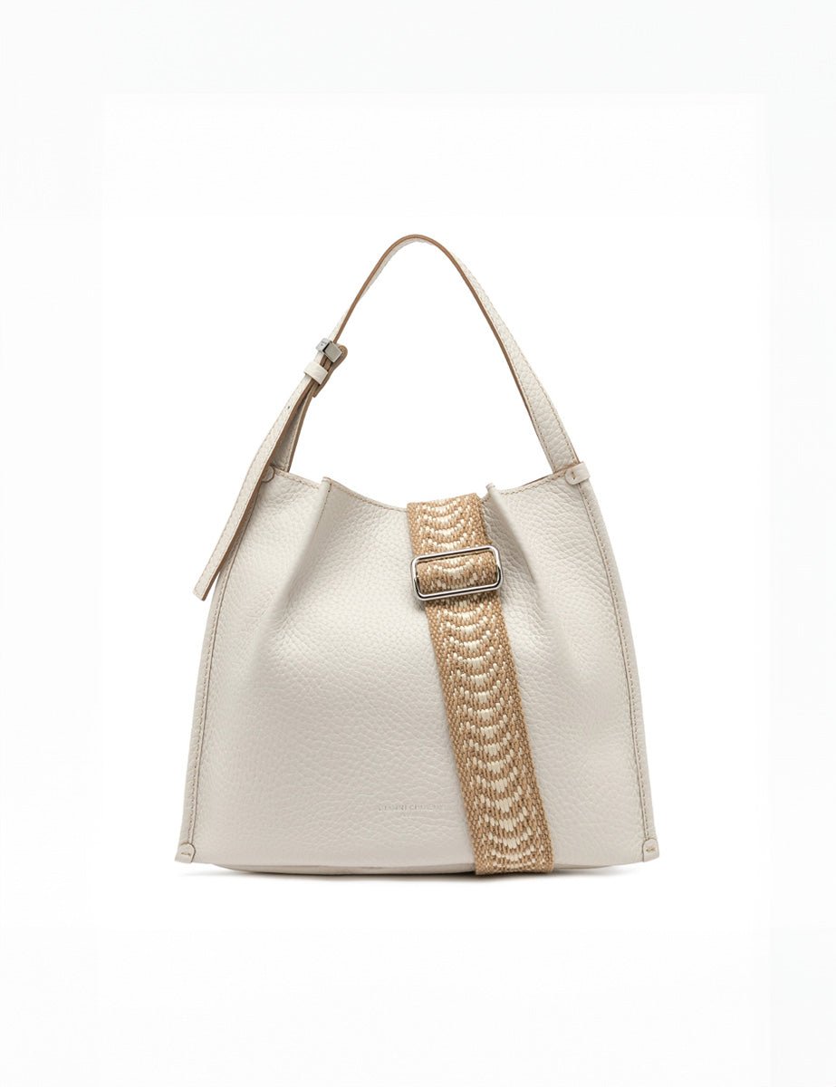 borsa dory medium sabbia nature - gianni chiarini - shopper