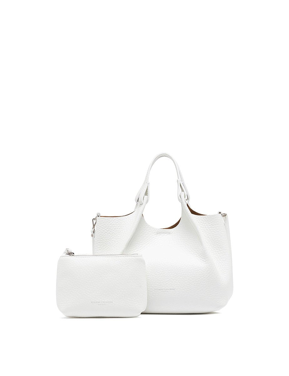 borsa dua bianco nature - gianni chiarini - shopper