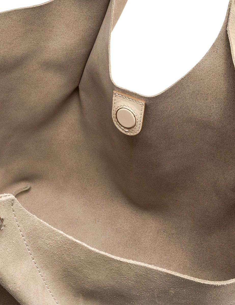 borsa dua big pelle nude - gianni chiarini - shopper