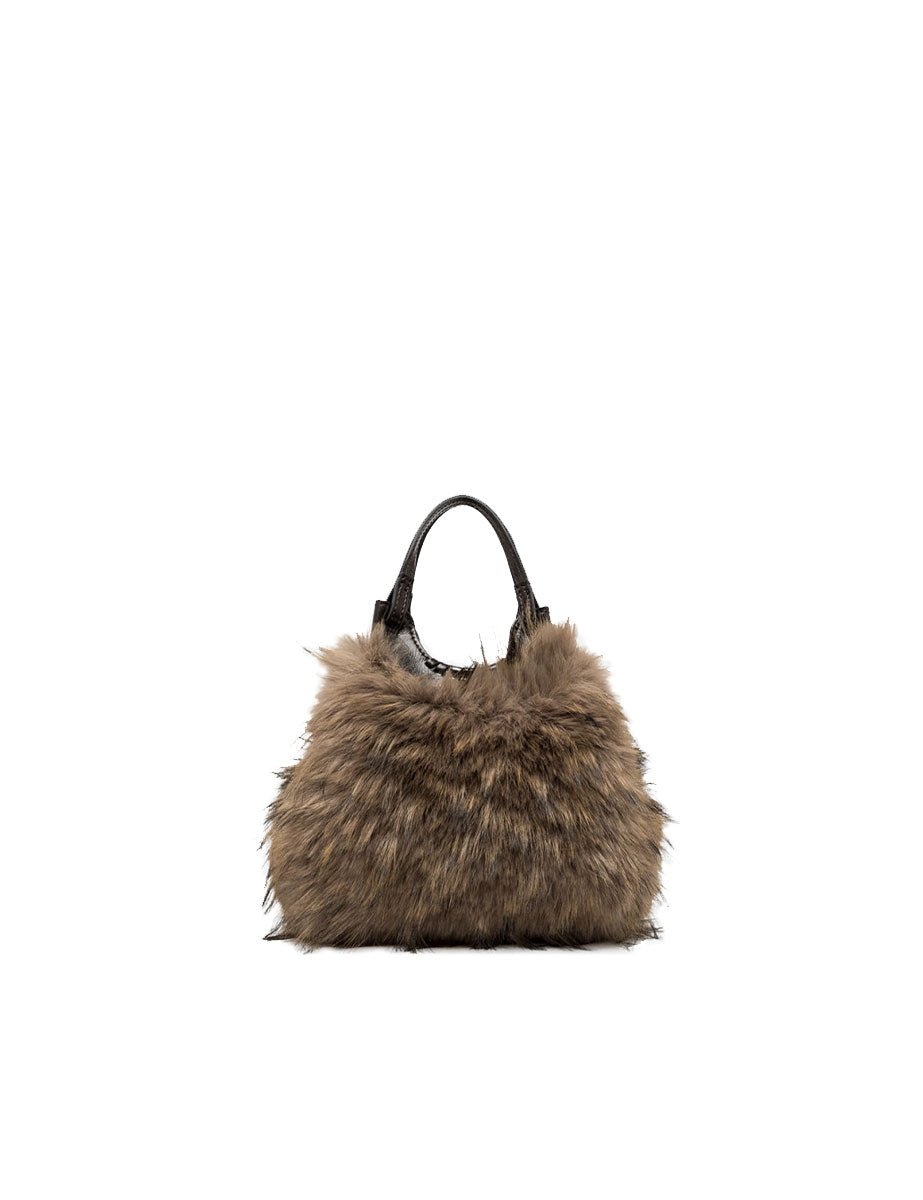 borsa dua ecofur espresso - gianni chiarini - clutch