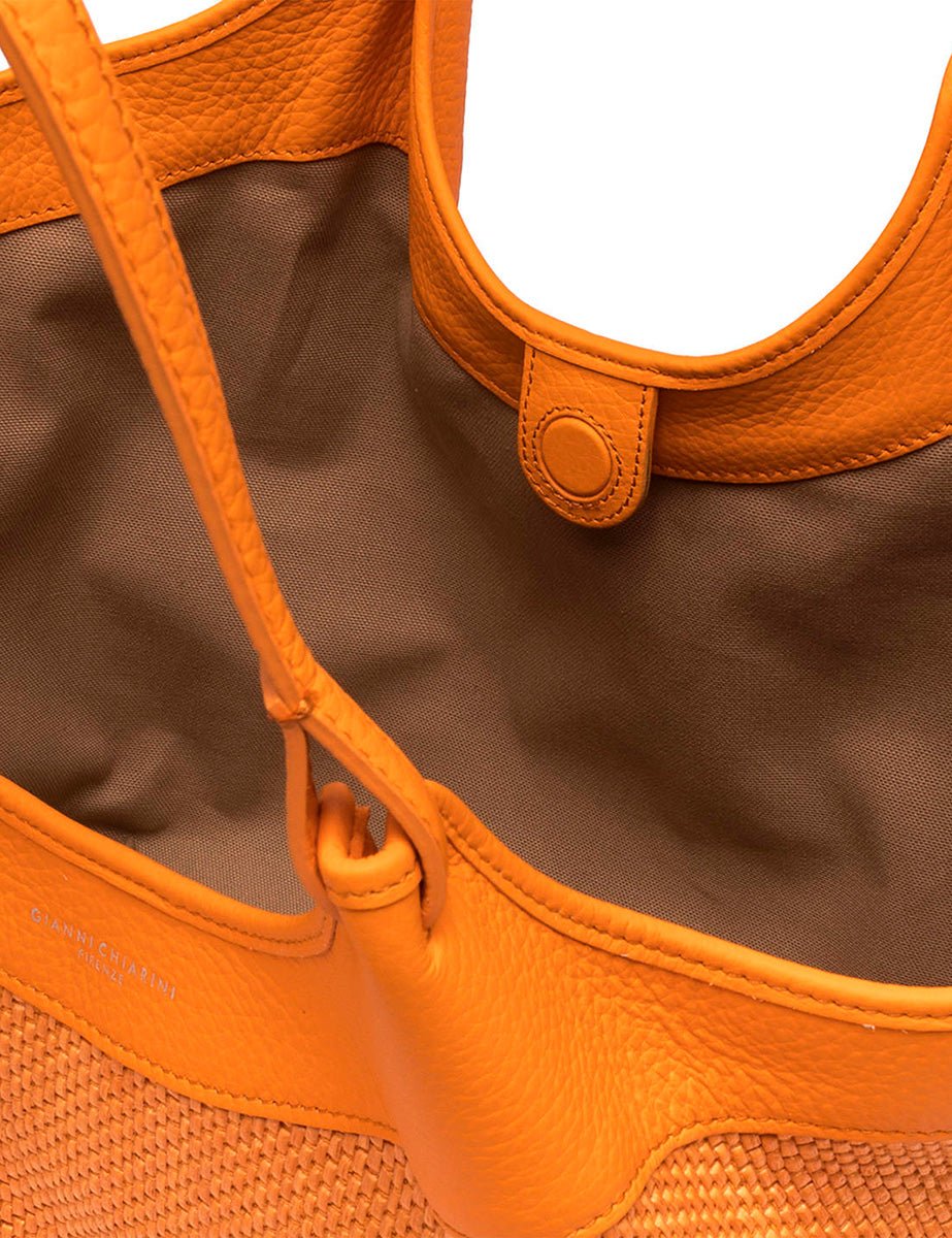borsa dua flame orange - gianni chiarini - shopper