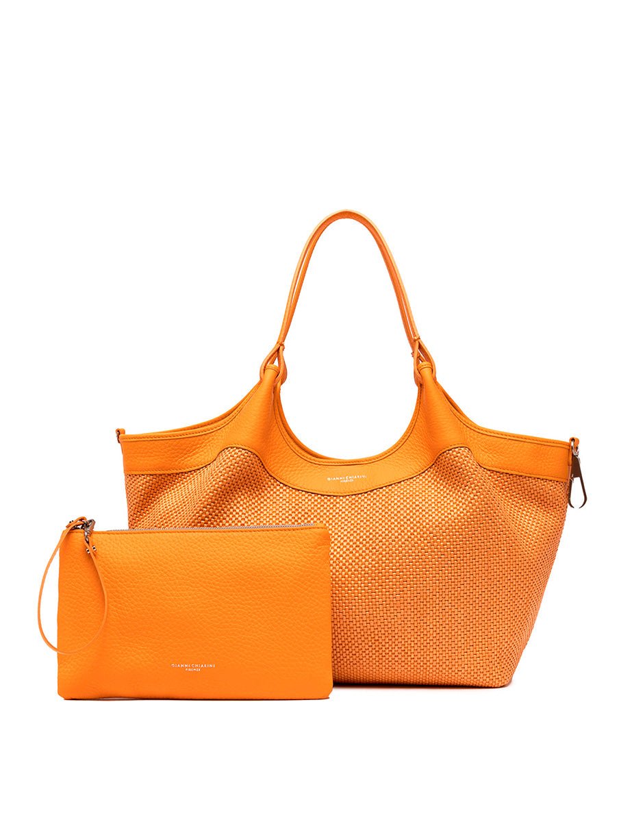 borsa dua flame orange - gianni chiarini - shopper