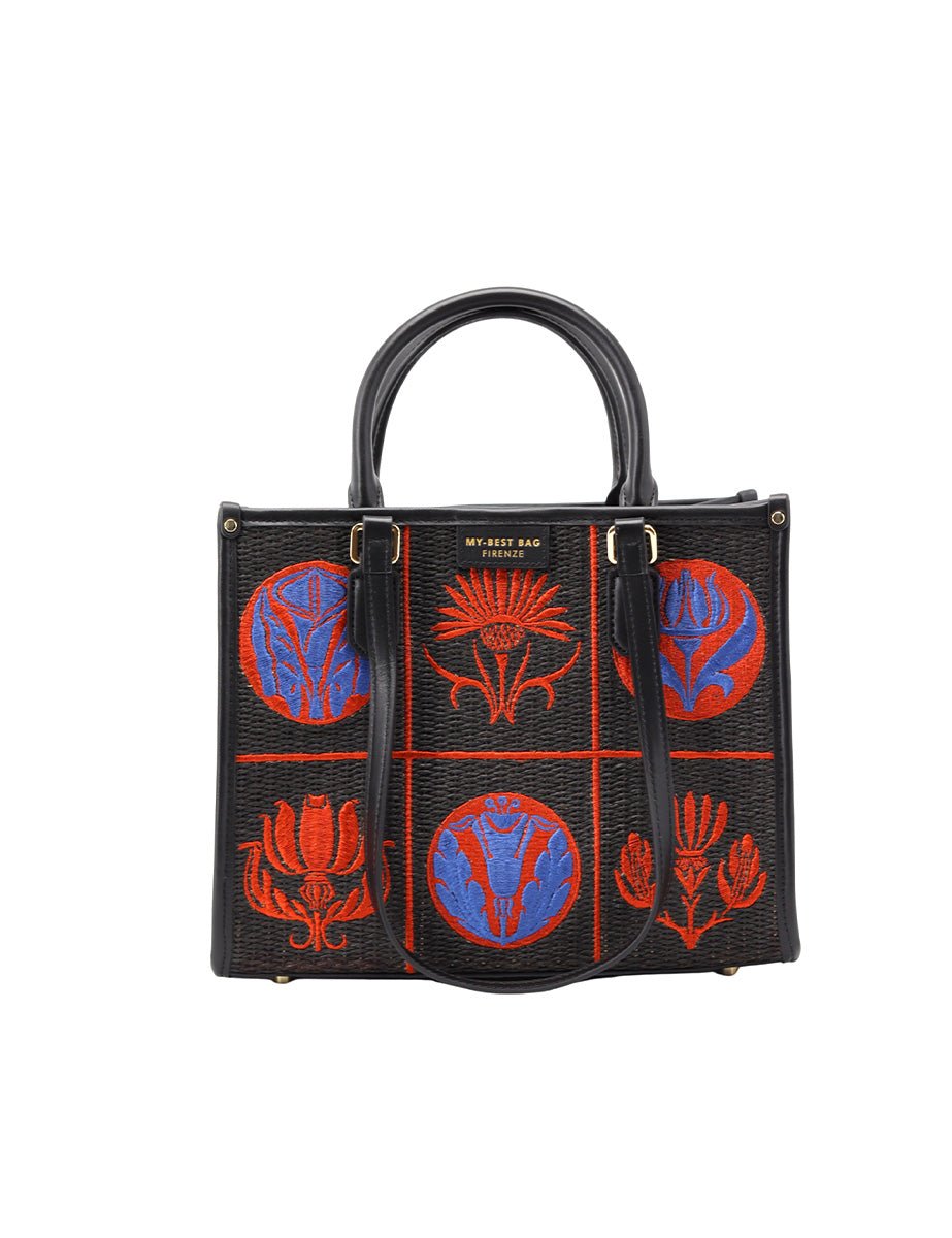 borsa fantasia black - my best bag - shopper