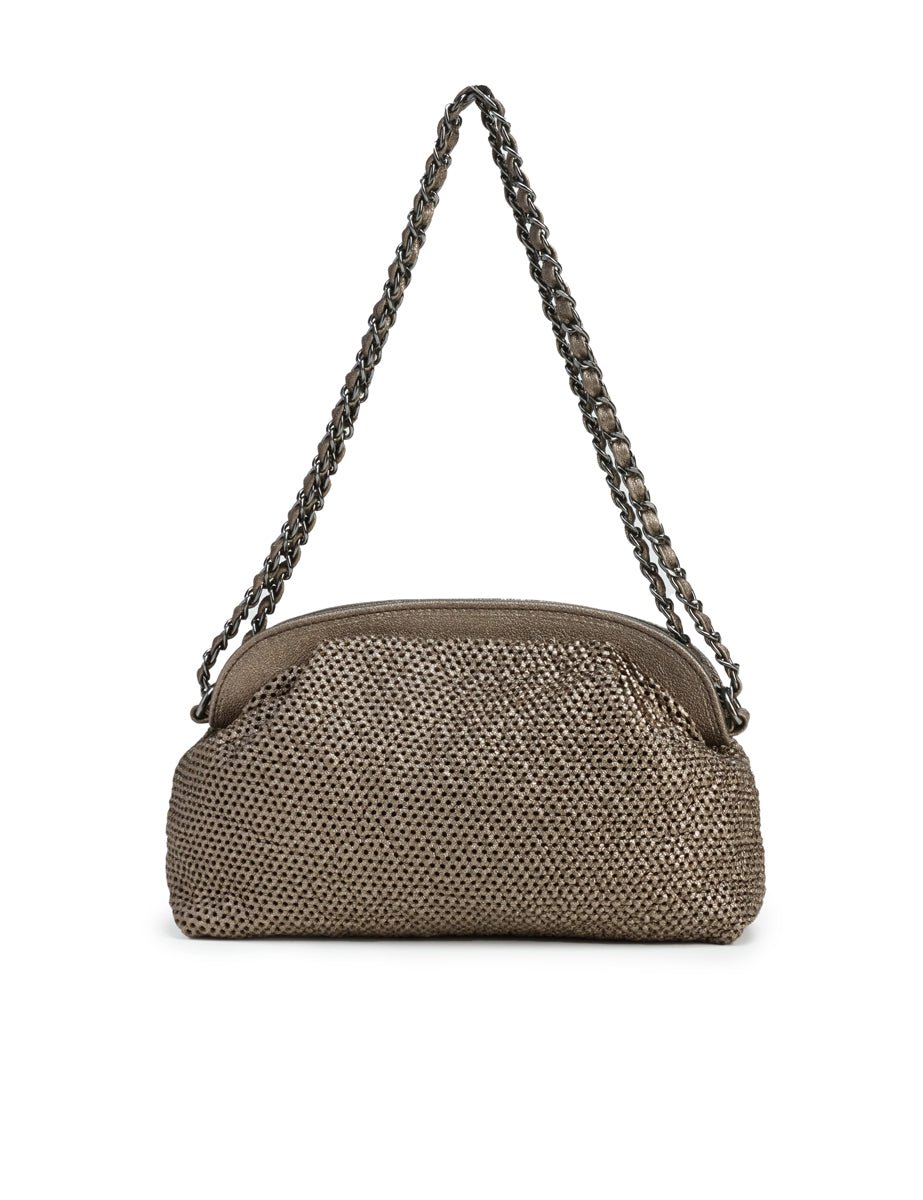 borsa flag metal bronzo - reptile's house - clutch