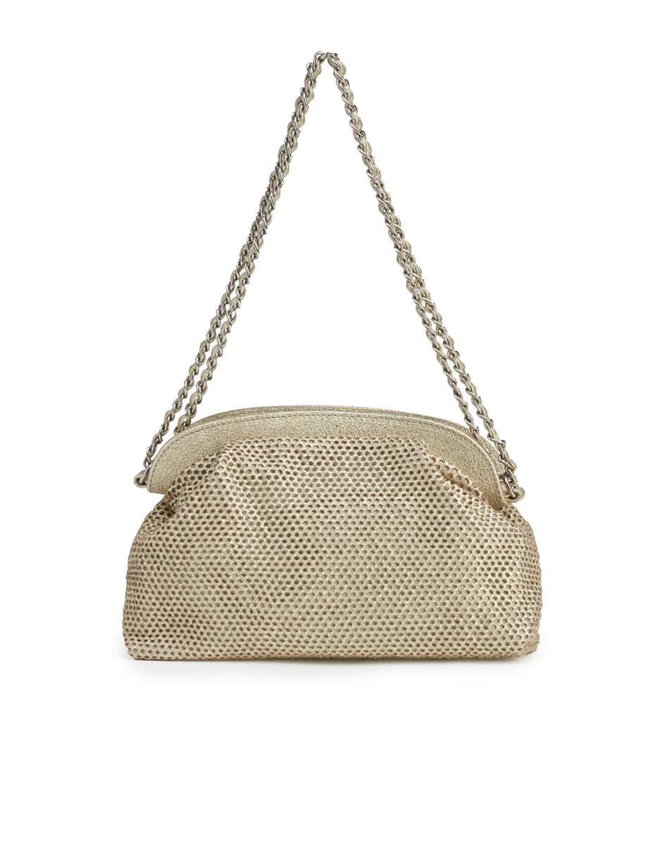 borsa flag metal oro - reptile's house - clutch