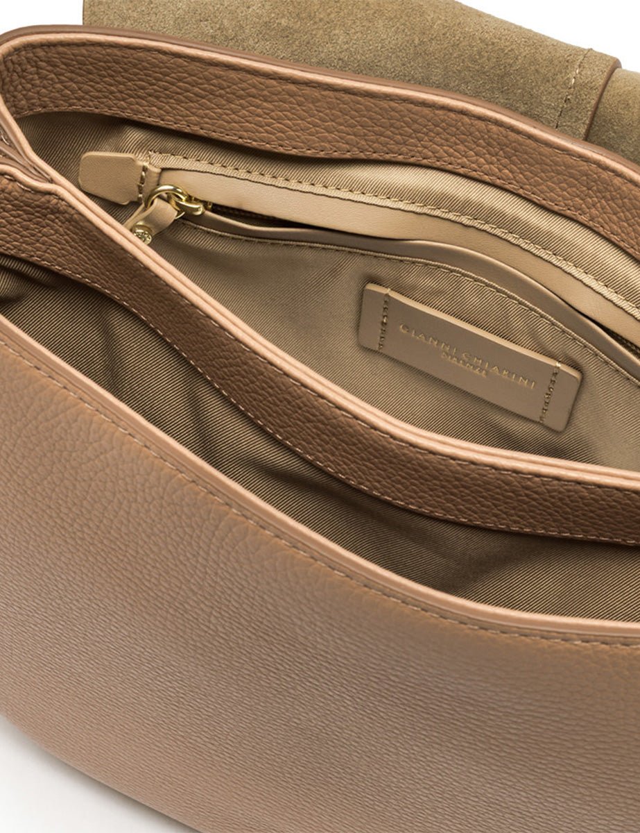 borsa helena round pelle clay - gianni chiarini - clutch