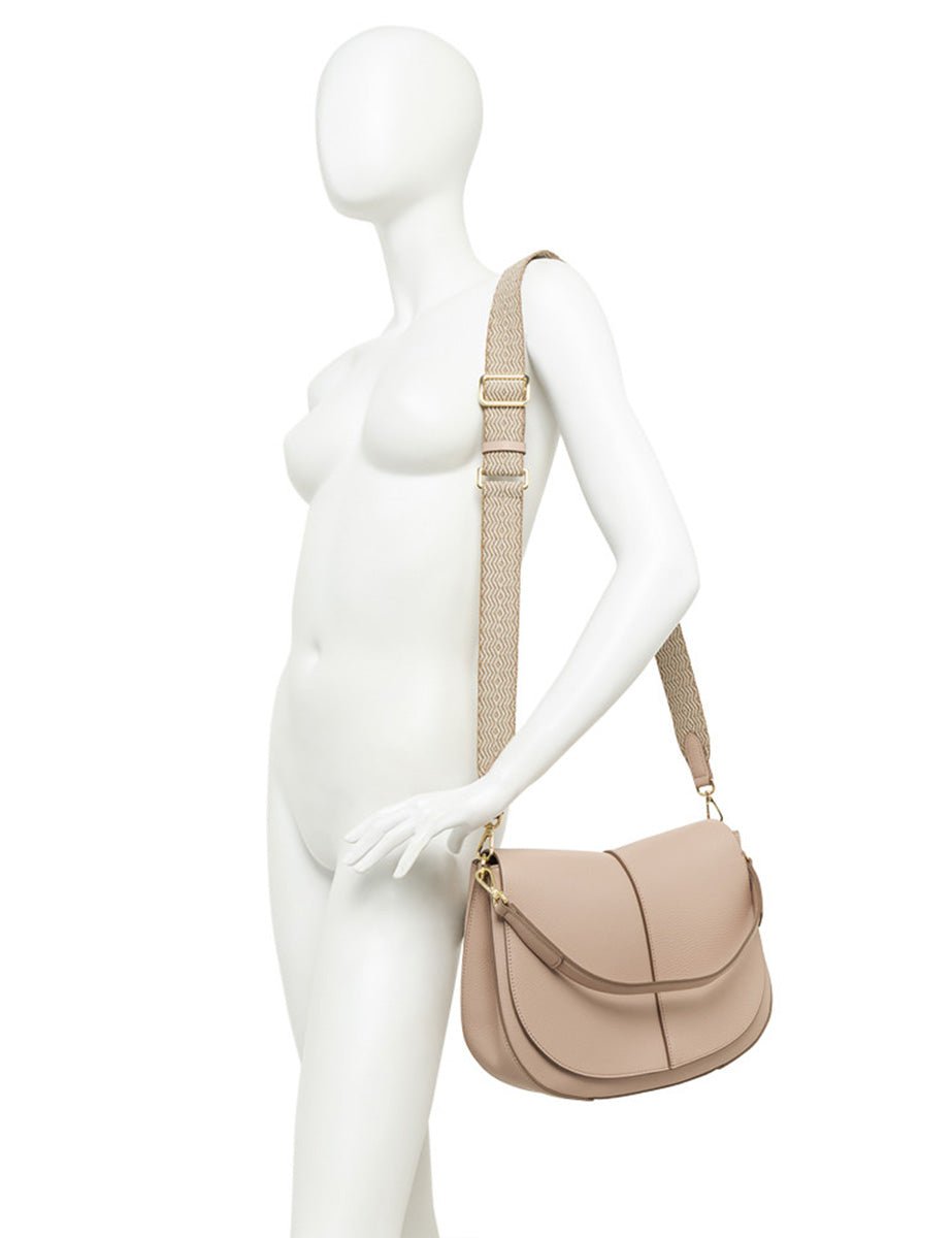 borsa helena round pelle clay - gianni chiarini - clutch